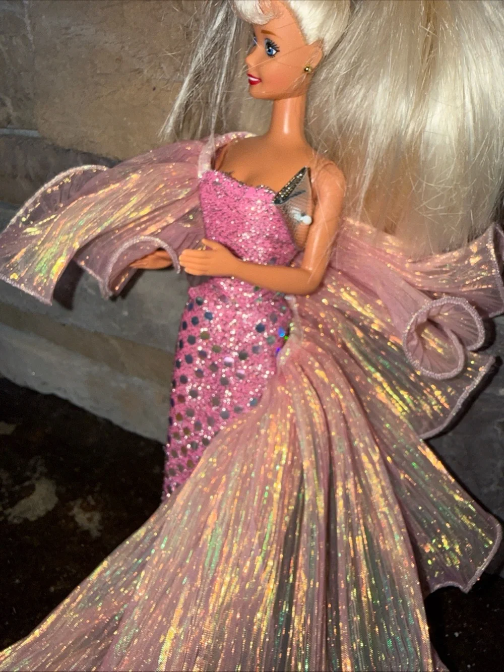 Barbie fashion pink dress vintage